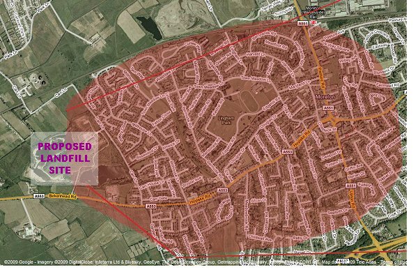 affected area